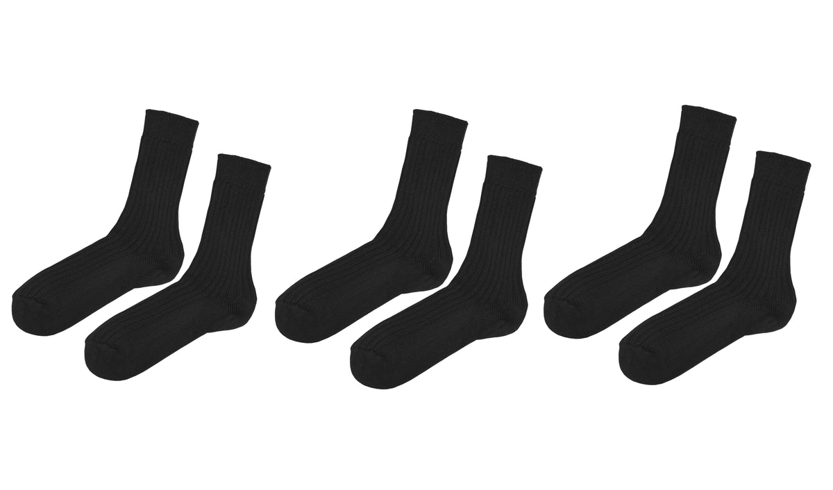 Men’s 100% Organic Cotton Boot Socks (3-Pack)