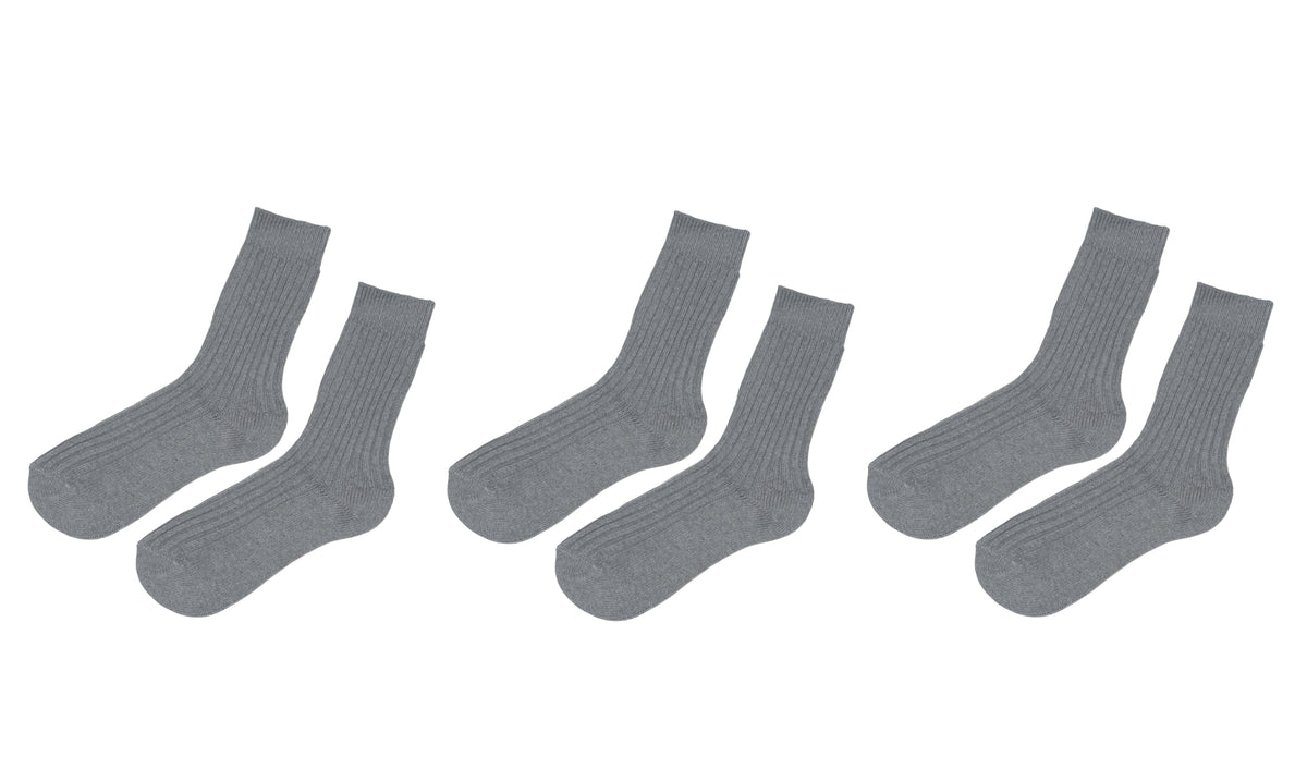 Men’s 100% Organic Cotton Boot Socks (3-Pack)