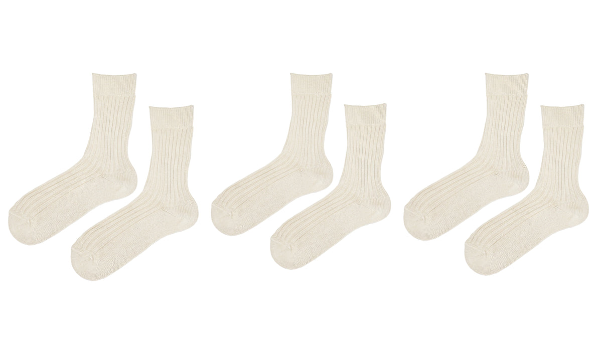 Men’s 100% Organic Cotton Boot Socks (3-Pack)