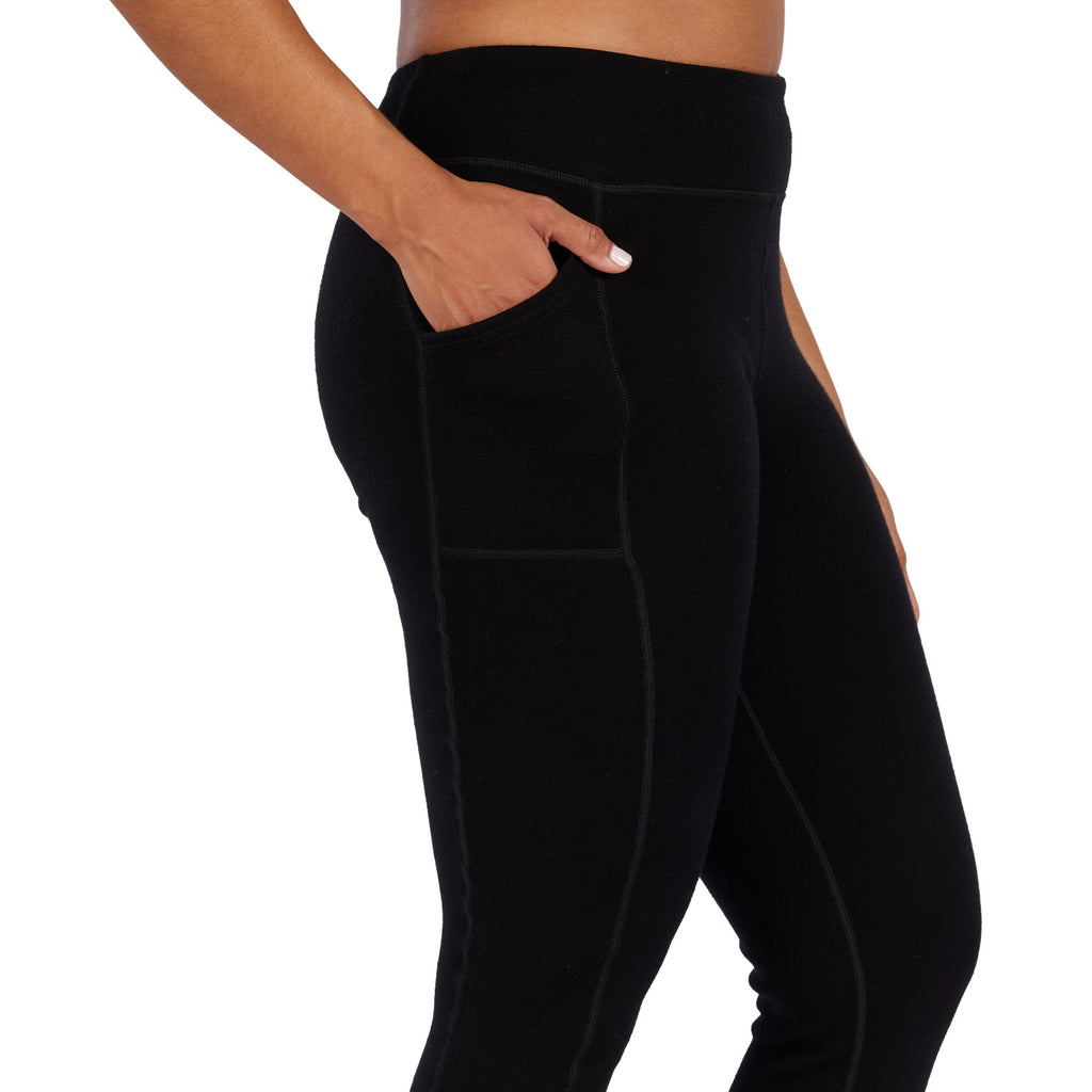 100% Merino Wool Heavyweight Leggings with Pockets