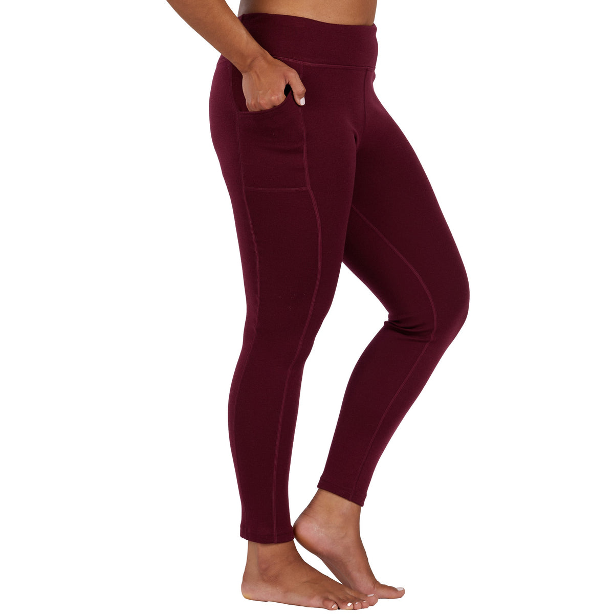 100% Merino Wool Heavyweight Leggings with Pockets