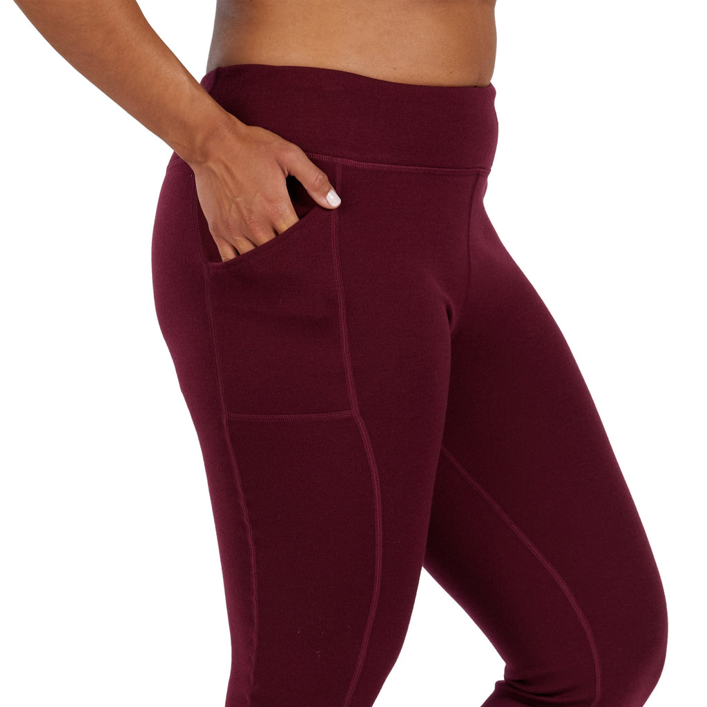 100% Merino Wool Heavyweight Leggings with Pockets