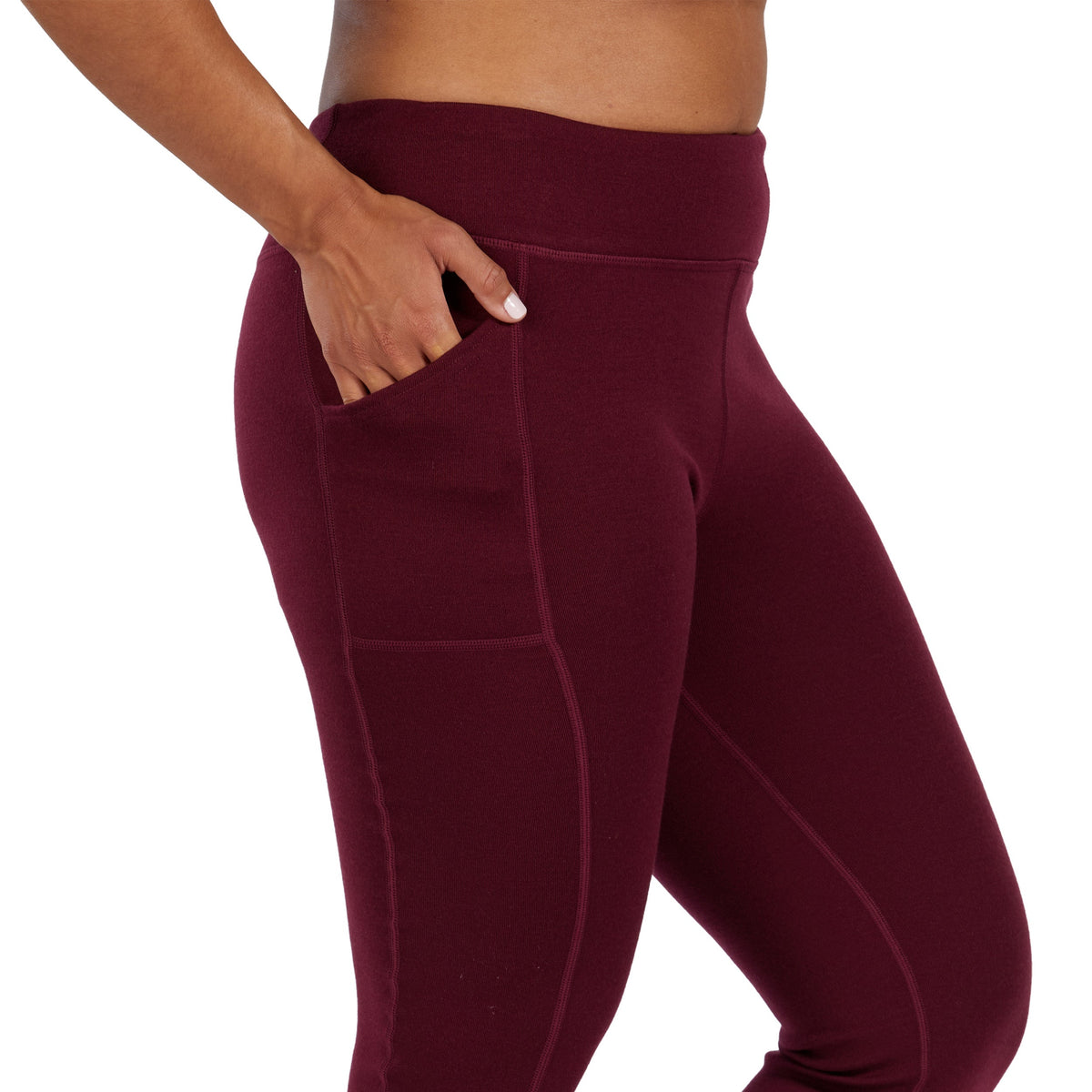 100% Merino Wool Heavyweight Leggings with Pockets