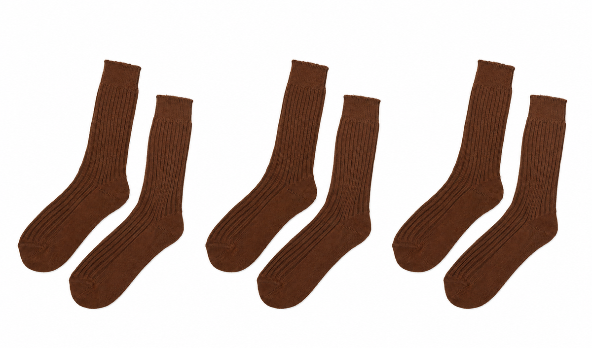 Men’s 100% Organic Cotton Boot Socks (3-Pack)