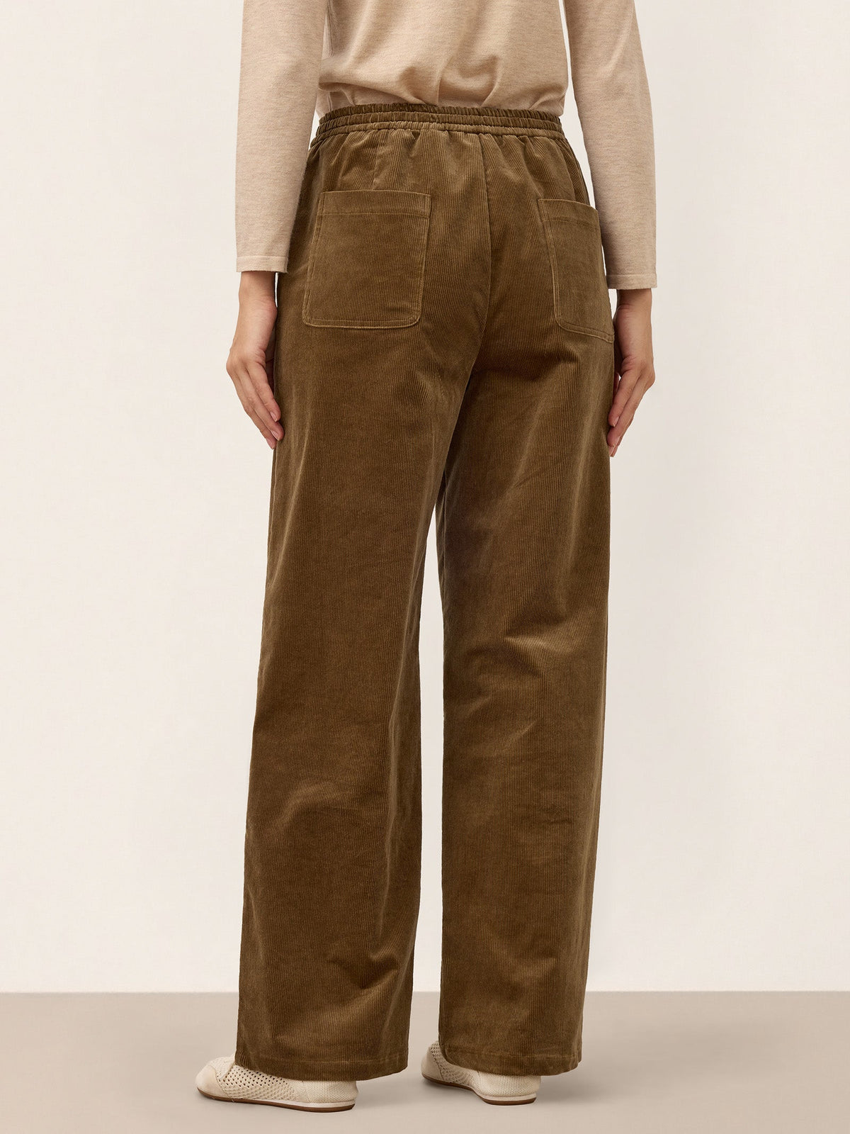 Organic Cotton Corduroy Drawstring Pants