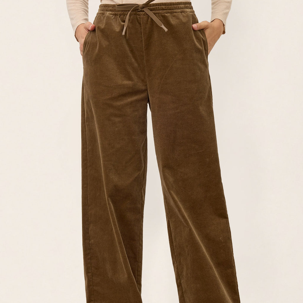 Organic Cotton Corduroy Drawstring Pants