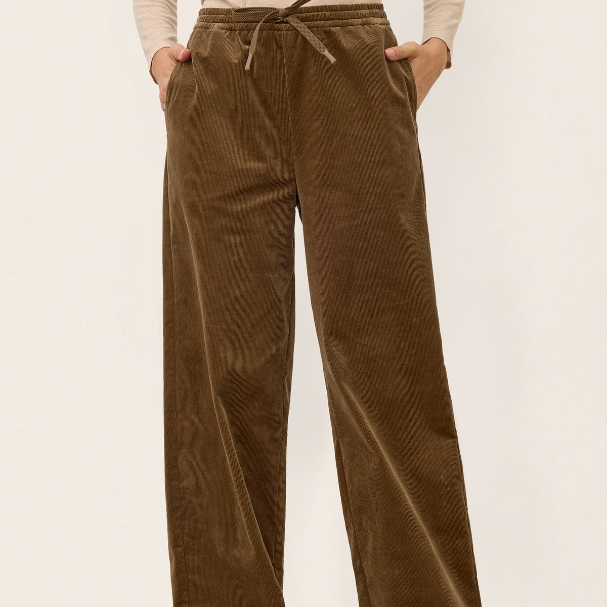 Organic Cotton Corduroy Drawstring Pants
