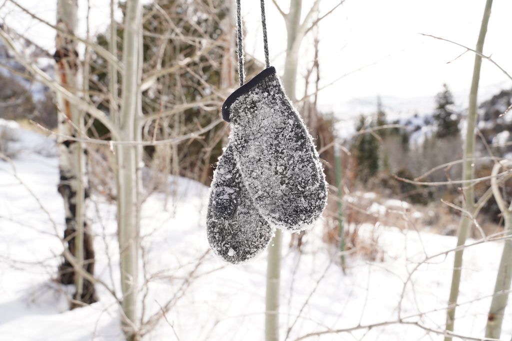100% Wool Baby & Kids' Mittens with String – No Polyester