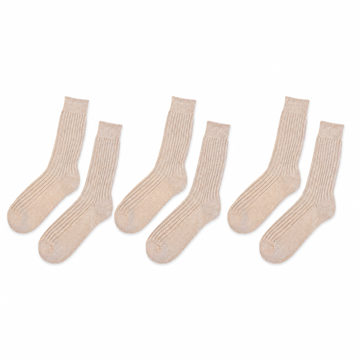 Men’s 100% Organic Cotton Boot Socks (3-Pack)
