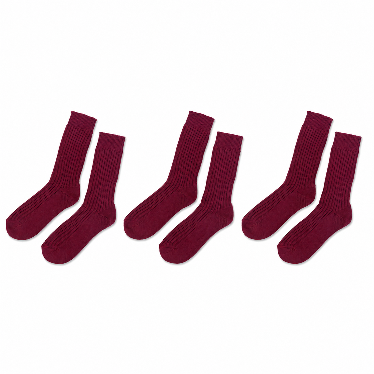 Men’s 100% Organic Cotton Boot Socks (3-Pack)