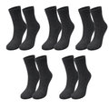 Kids’ 98% Organic Cotton Crew Socks 5-Pack (Ages 1–12)