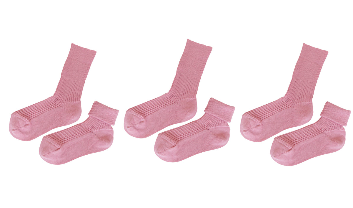 Kids’ 100% Organic Cotton Socks 3-Pack (Ages 5–8)