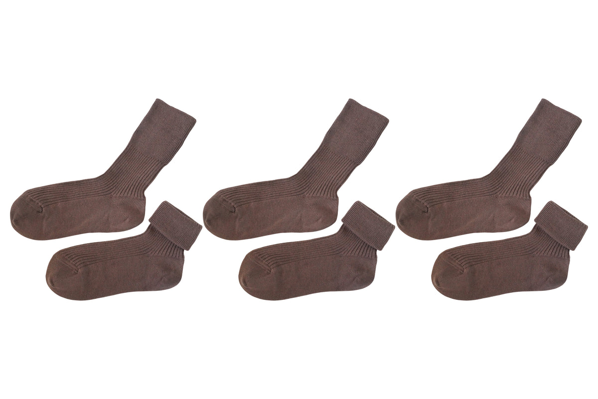 Kids’ 100% Organic Cotton Socks 3-Pack (Ages 5–8)