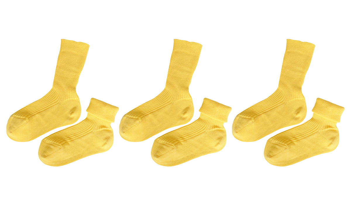 Kids’ 100% Organic Cotton Socks 3-Pack (Ages 5–8)