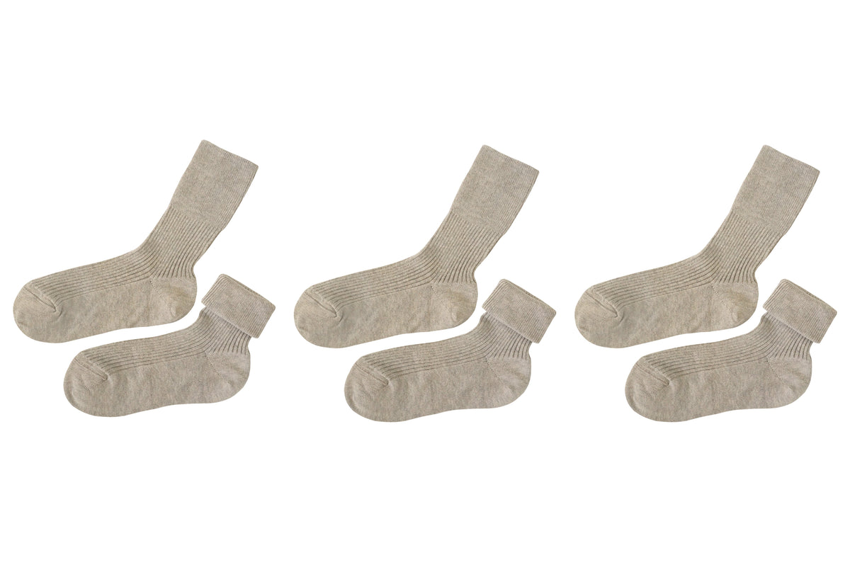 Kids’ 100% Organic Cotton Socks 3-Pack (Ages 5–8)