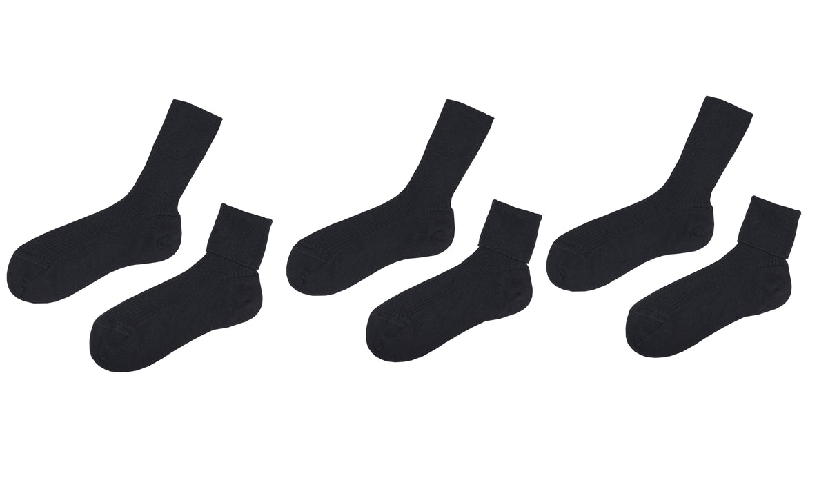 Kids’ 100% Organic Cotton Socks 3-Pack (Ages 5–8)