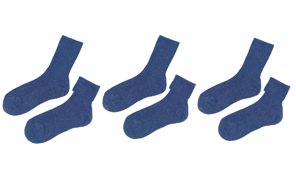 Kids’ 100% Organic Cotton Socks 3-Pack (Ages 5–8)