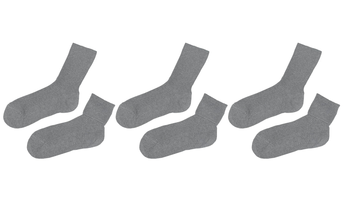 Kids’ 100% Organic Cotton Socks 3-Pack (Ages 5–8)