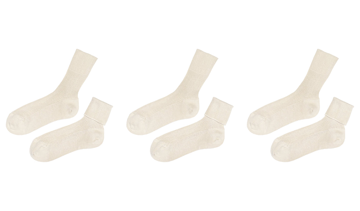 Kids’ 100% Organic Cotton Socks 3-Pack (Ages 5–8)