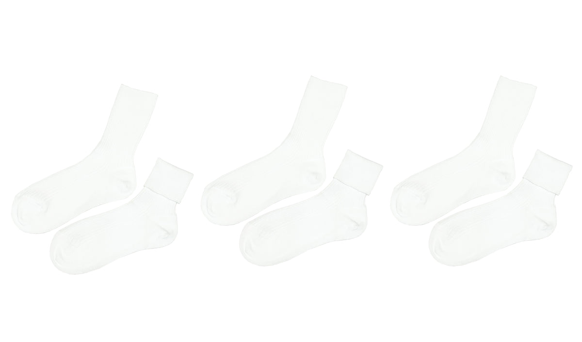 Kids’ 100% Organic Cotton Socks 3-Pack (Ages 5–8)