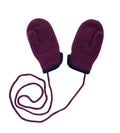 100% Wool Baby & Kids' Mittens with String – No Polyester