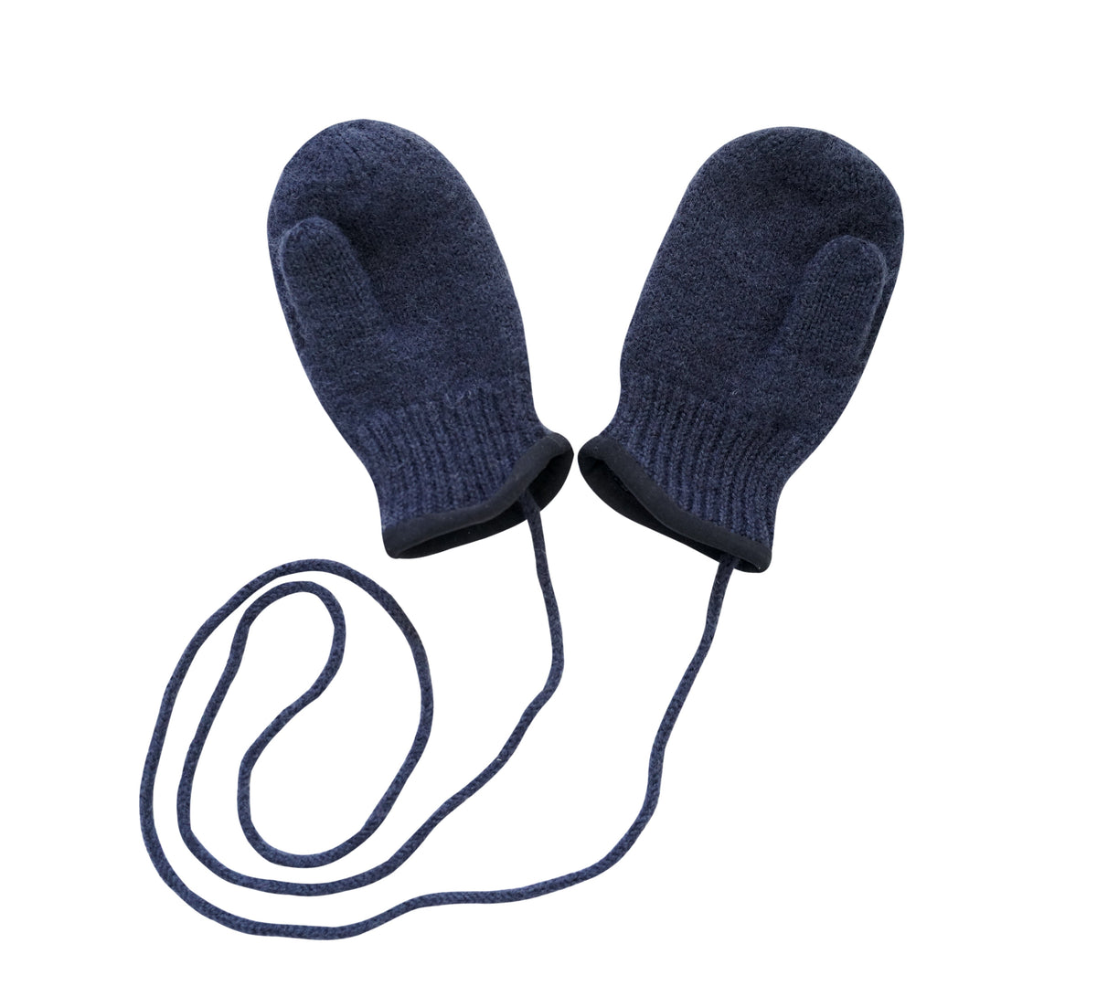 100% Wool Baby & Kids' Mittens with String – No Polyester