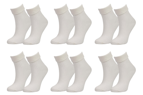 Women’s 98% Organic Cotton Crew Socks (6-Pack)