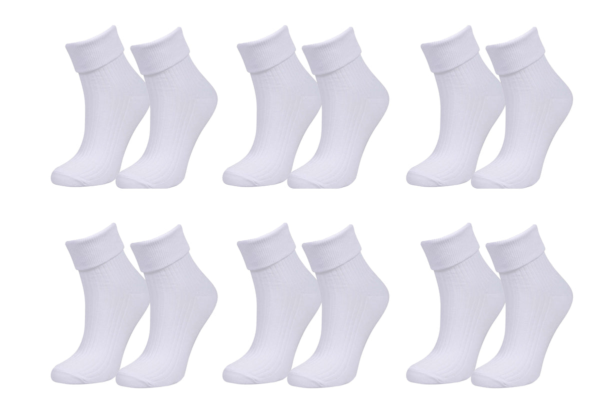 Women’s 98% Organic Cotton Crew Socks (6-Pack)